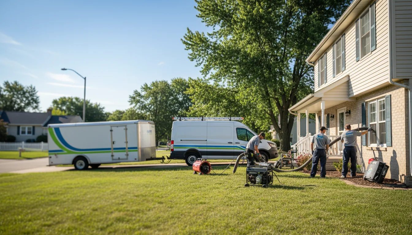 Flooded Basement Restoration And Cleanup With Repair in Malden, IL near me